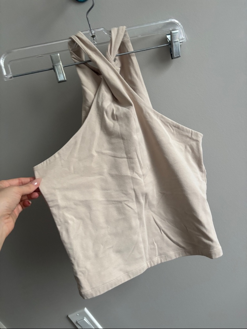 Abercrombie & Fitch Cross-Front Halter Tank